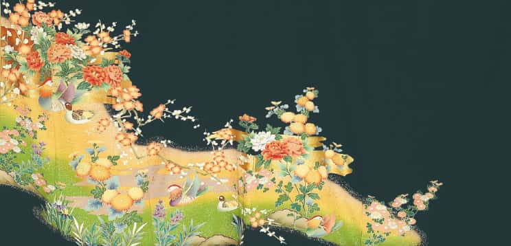 No.109 花二おしどり